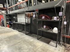 24' METAL SHELVING UNIT WITH LIGHTS