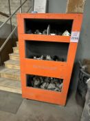 3-TIER STORAGE CABINET WITH CONTENTS