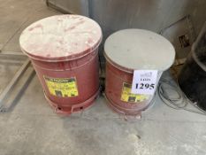 JUSTRITE OILY WASTE CANS