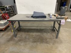 6' METAL WORK TABLE