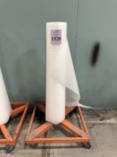 METAL MATERIAL CART ON CASTERS