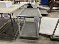 METAL UTILITY CART ON CASTERS