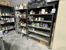 METAL SHELVING UNITS ON CASTERS