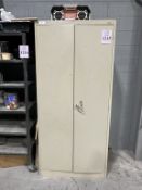 METAL STORAGE CABINET WITH CONTENTS