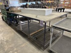 10' WORK TABLE ON CASTERS