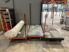 METAL UTILITY CARTS ON CASTERS