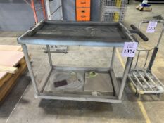 METAL UTILITY CART ON CASTERS