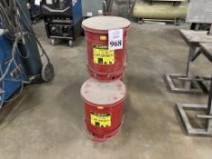 JUSTRITE OILY WASTE CANS
