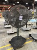 PEDESTAL FAN ON CASTERS