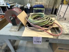 LOT CONSISTING OF: AIR HOSES AND REEL