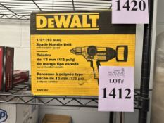 DEWALT CORDED SPADE HANDLE DRILL