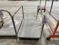 METAL MATERIAL HANDLING CART ON CASTERS