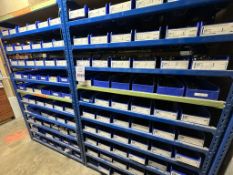 METAL SHELVING UNITS WITH CONTENTS