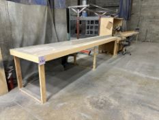 28' WOOD WORKING STATION WITH DEWALT MITER SAW