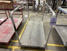METAL MATERIAL CART ON CASTERS