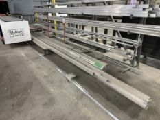 METAL MATERIAL CART WITH CONTENTS