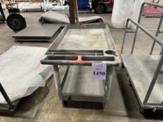 PLASTIC UTILITY CART ON CASTERS