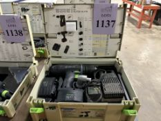 FESTOOL CORDLESS DRILL WITH CHARGER, 2 BATTERIES