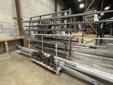 CONTENTS OF METAL A-FRAME MATERIAL RACK AND MATERIAL CART CONSISTING OF: