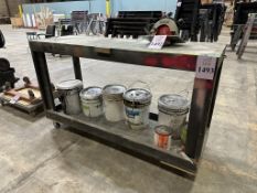 6' WOOD WORK TABLE ON CASTERS