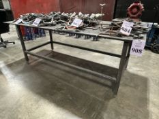 8' HEAVY DUTY METAL WORK BENCH