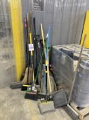 LOT CONSISTING OF: BROOMS AND SHOVELS