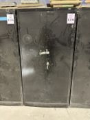 2-DOOR METAL STORAGE CABINET WITH CONTENTS