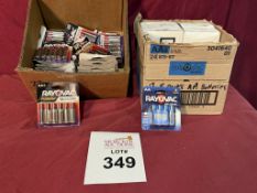 LARGE LOT CONSISTING OF RAYOVAC AA BATTERIES