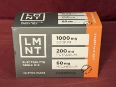 BOXES OF LMNT ELECTROLYTE DRINK MIX ZERO SUGAR
