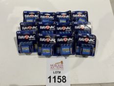 PACKS OF RAYOVAC AA BATTERIES, 8-PACK (NEW)