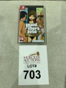 NINTENDO SWITCH GRAND THEFT AUTO THE TRILOGY GAME