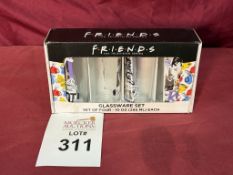 GLASSWARE SET OF FOUR 10 OZ (FRIENDS TV SERIES)
