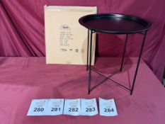 ABOXOO FOLDING SIDE TABLE