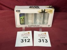 GLASSWARE SET OF FOUR 10 OZ GLASSWARE (NEW)