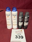 ASSORTED DOVE SPRAY DEODORANT