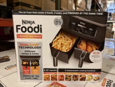NINJA FOODI 2-BASKET AIR FRYER DUALZONE TECH (NEW)