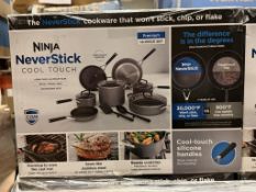 NINJA NEVER STICK COOL TOUCH 14-PCS SET (NEW)
