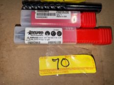 NEW ACCUPRO SOLID CARBIDE END MILL BITS