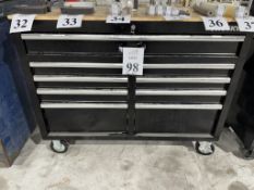 HUSKY ROLLING TOOL BOX WITH BUTCHER BLOCK TOP