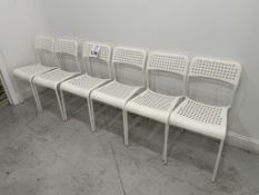 WHITE PLASTIC KITCHEN CHAIRS