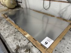 ALUMINUM SHEET AND (1) HALF SHEET