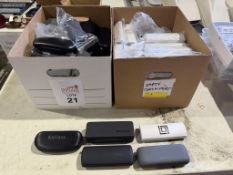 BOXES OF ASSORTED EYEWEAR EMPTY CASES (40 +/-)