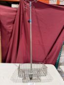 ZIMMER IV STAND WITH BASKET STAINLESS STEEL