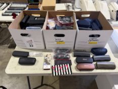 BOXES OF ASSORTED EYEWEAR EMPTY CASES (60 +/-)