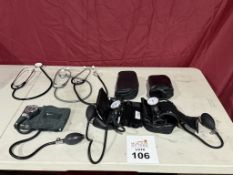 LOT CONSISTING OF (5) ANEROID BLOOD PRESSURE CUFFS