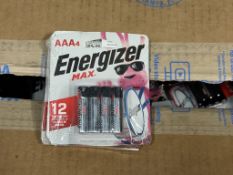 BULK LOT (NEW) PRODUCT CONSISTING OF (110 +/-) ENERGIZER BATTERIES