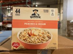 BULK LOT (NEW) PRODUCT CONSISTING OF (120 +/-) QUAKER INSTANT OATMEAL
