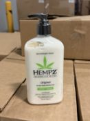 BULK LOT (NEW) PRODUCT CONSISTING OF (574 +/-) HEMPZ BODY MOISTURIZER