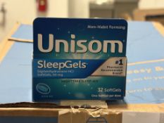 BULK LOT (NEW) PRODUCT CONSISTING OF (35 +/-) UNISOM SLEEP GELS