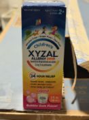 BULK LOT (NEW) PRODUCT CONSISTING OF (32 +/-) XYZAL ALLERGY RELIEF